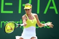 Maria Kirilenko in action on March 24, 2013 in Florida